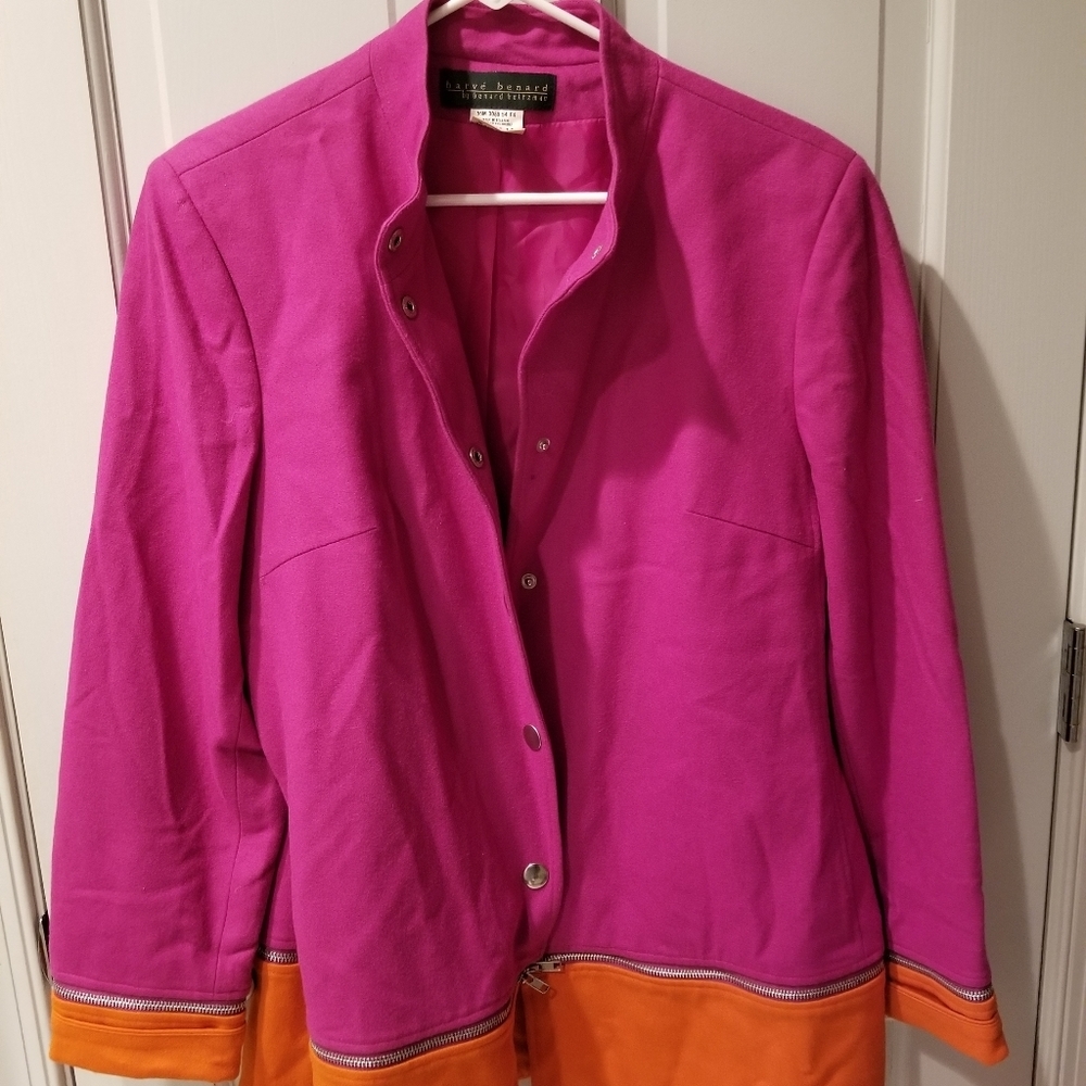 Multicolor Button/Snap Zippered Jacket - image 1